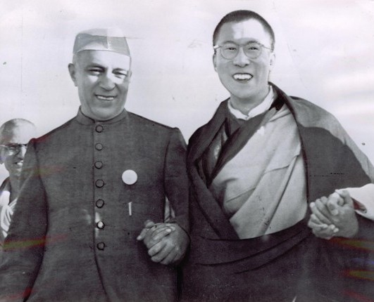 Image result for nehru dalai lama