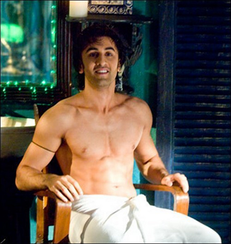 Image result for ranbir dhoti shirtless